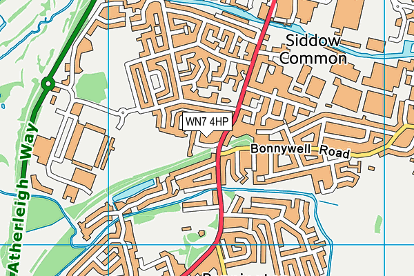 WN7 4HP map - OS VectorMap District (Ordnance Survey) WN7 4HP map - OS VectorMap District (Ordnance Survey)