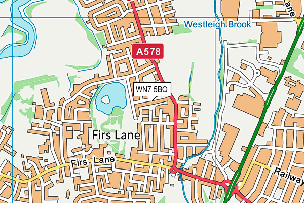WN7 5BQ map - OS VectorMap District (Ordnance Survey)