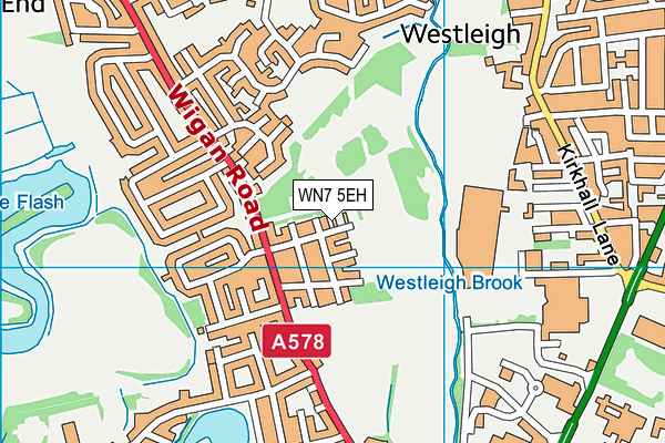WN7 5EH map - OS VectorMap District (Ordnance Survey) WN7 5EH map - OS VectorMap District (Ordnance Survey)