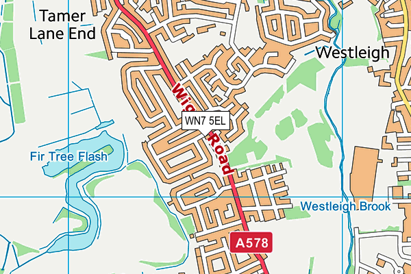 WN7 5EL map - OS VectorMap District (Ordnance Survey) WN7 5EL map - OS VectorMap District (Ordnance Survey)