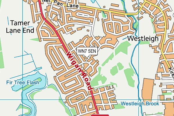 WN7 5EN map - OS VectorMap District (Ordnance Survey) WN7 5EN map - OS VectorMap District (Ordnance Survey)
