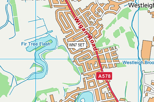 WN7 5ET map - OS VectorMap District (Ordnance Survey) WN7 5ET map - OS VectorMap District (Ordnance Survey)