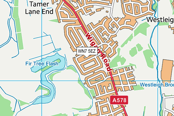 WN7 5EZ map - OS VectorMap District (Ordnance Survey) WN7 5EZ map - OS VectorMap District (Ordnance Survey)