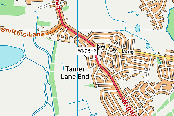 WN7 5HP map - OS VectorMap District (Ordnance Survey) WN7 5HP map - OS VectorMap District (Ordnance Survey)
