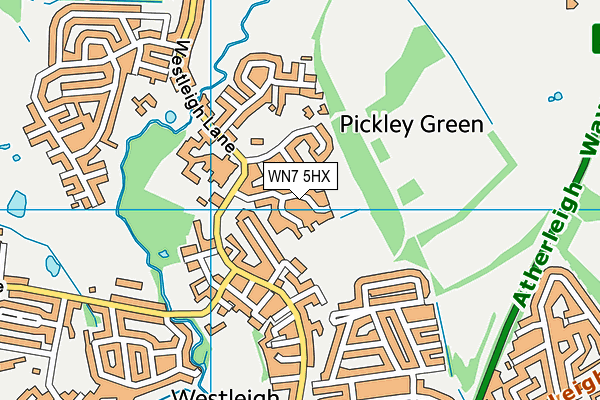 WN7 5HX map - OS VectorMap District (Ordnance Survey) WN7 5HX map - OS VectorMap District (Ordnance Survey)