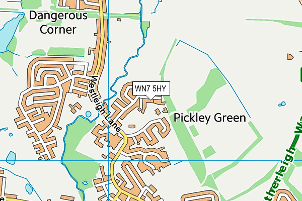 WN7 5HY map - OS VectorMap District (Ordnance Survey) WN7 5HY map - OS VectorMap District (Ordnance Survey)