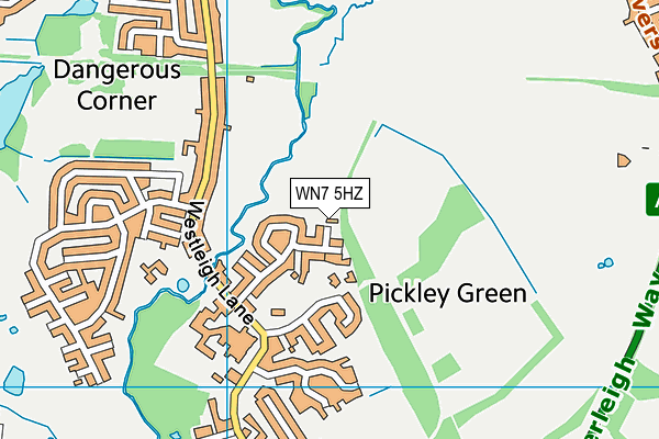 WN7 5HZ map - OS VectorMap District (Ordnance Survey) WN7 5HZ map - OS VectorMap District (Ordnance Survey)