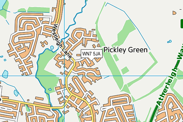 WN7 5JA map - OS VectorMap District (Ordnance Survey) WN7 5JA map - OS VectorMap District (Ordnance Survey)