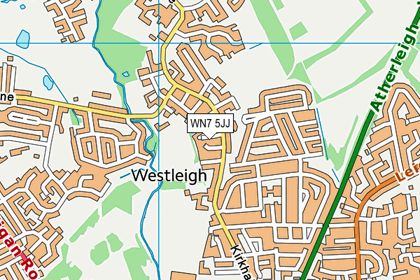 WN7 5JJ map - OS VectorMap District (Ordnance Survey) WN7 5JJ map - OS VectorMap District (Ordnance Survey)