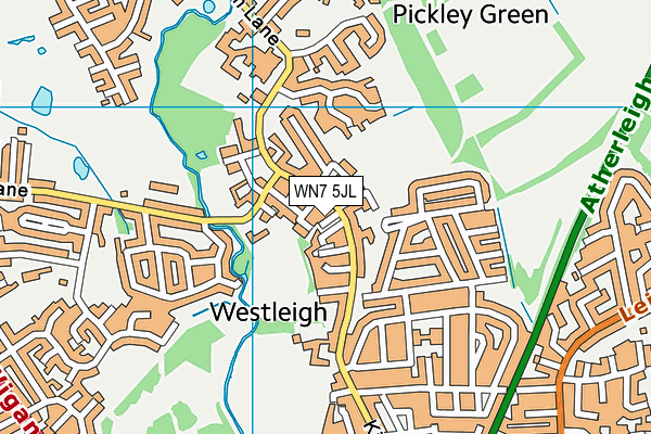 WN7 5JL map - OS VectorMap District (Ordnance Survey) WN7 5JL map - OS VectorMap District (Ordnance Survey)