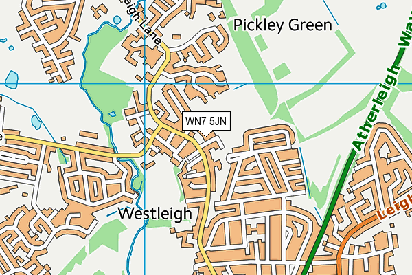 WN7 5JN map - OS VectorMap District (Ordnance Survey) WN7 5JN map - OS VectorMap District (Ordnance Survey)