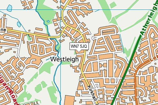 WN7 5JQ map - OS VectorMap District (Ordnance Survey) WN7 5JQ map - OS VectorMap District (Ordnance Survey)