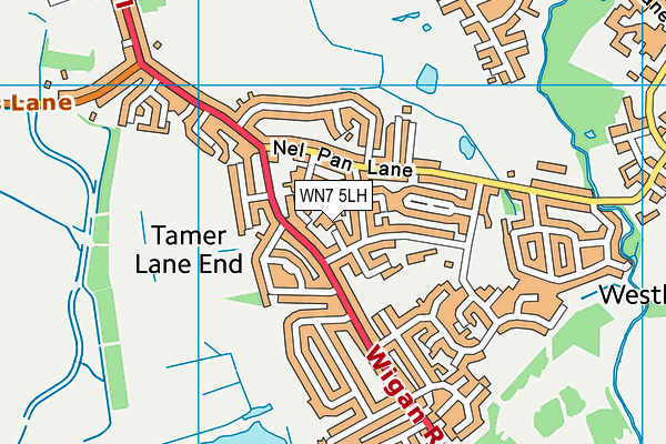 WN7 5LH map - OS VectorMap District (Ordnance Survey) WN7 5LH map - OS VectorMap District (Ordnance Survey)