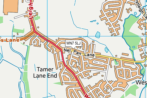 WN7 5LJ map - OS VectorMap District (Ordnance Survey)
