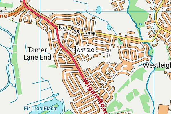 WN7 5LQ map - OS VectorMap District (Ordnance Survey) WN7 5LQ map - OS VectorMap District (Ordnance Survey)
