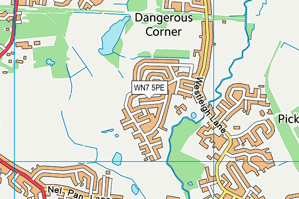 WN7 5PE map - OS VectorMap District (Ordnance Survey)