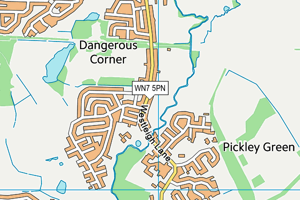 WN7 5PN map - OS VectorMap District (Ordnance Survey) WN7 5PN map - OS VectorMap District (Ordnance Survey)