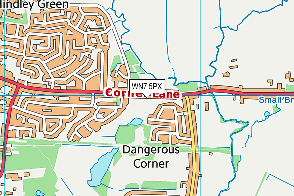 WN7 5PX map - OS VectorMap District (Ordnance Survey) WN7 5PX map - OS VectorMap District (Ordnance Survey)