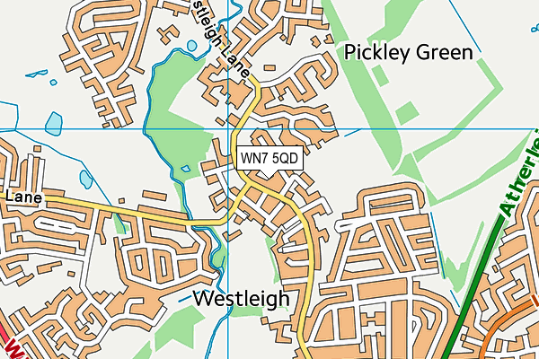 WN7 5QD map - OS VectorMap District (Ordnance Survey) WN7 5QD map - OS VectorMap District (Ordnance Survey)
