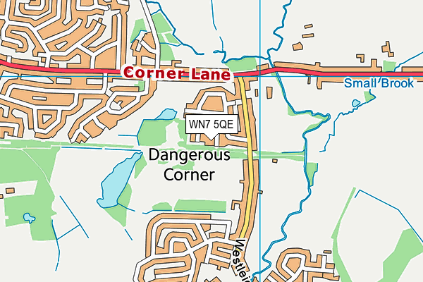 WN7 5QE map - OS VectorMap District (Ordnance Survey)