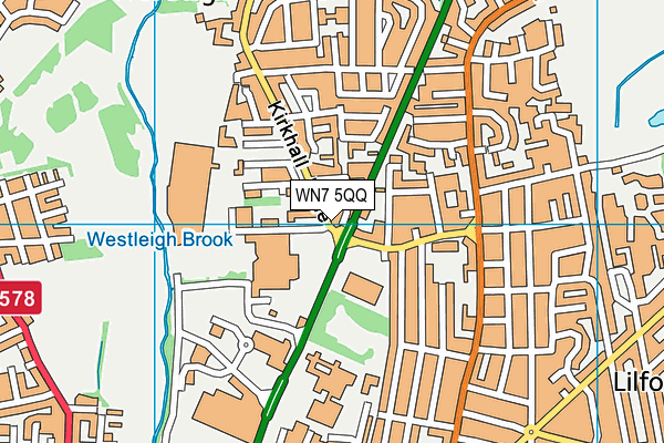 WN7 5QQ map - OS VectorMap District (Ordnance Survey) WN7 5QQ map - OS VectorMap District (Ordnance Survey)