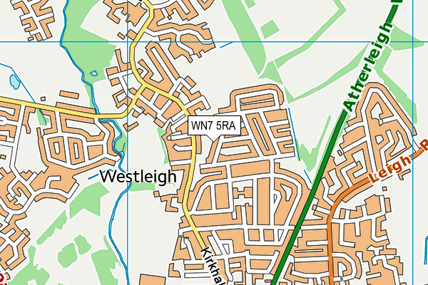 WN7 5RA map - OS VectorMap District (Ordnance Survey) WN7 5RA map - OS VectorMap District (Ordnance Survey)