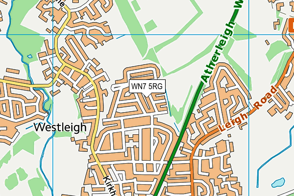 WN7 5RG map - OS VectorMap District (Ordnance Survey) WN7 5RG map - OS VectorMap District (Ordnance Survey)