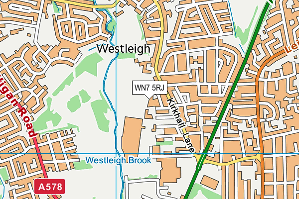 WN7 5RJ map - OS VectorMap District (Ordnance Survey) WN7 5RJ map - OS VectorMap District (Ordnance Survey)