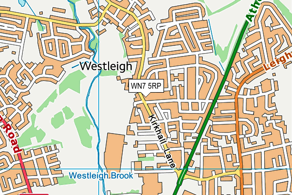 WN7 5RP map - OS VectorMap District (Ordnance Survey) WN7 5RP map - OS VectorMap District (Ordnance Survey)