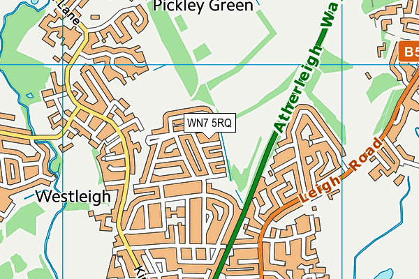WN7 5RQ map - OS VectorMap District (Ordnance Survey) WN7 5RQ map - OS VectorMap District (Ordnance Survey)