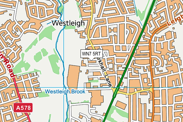 WN7 5RT map - OS VectorMap District (Ordnance Survey) WN7 5RT map - OS VectorMap District (Ordnance Survey)