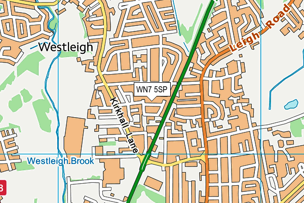WN7 5SP map - OS VectorMap District (Ordnance Survey) WN7 5SP map - OS VectorMap District (Ordnance Survey)