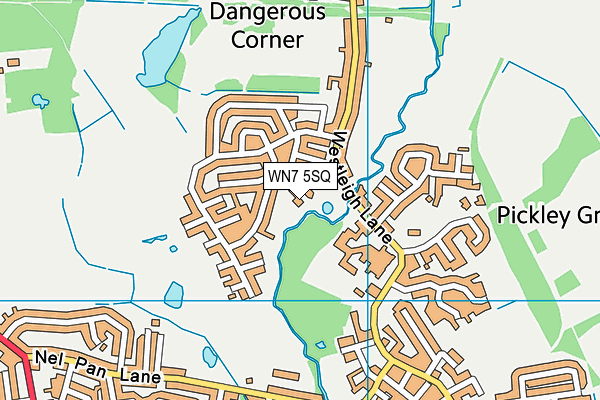 WN7 5SQ map - OS VectorMap District (Ordnance Survey) WN7 5SQ map - OS VectorMap District (Ordnance Survey)