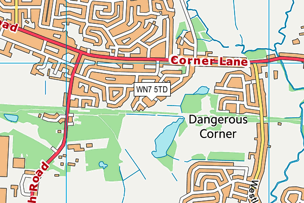WN7 5TD map - OS VectorMap District (Ordnance Survey) WN7 5TD map - OS VectorMap District (Ordnance Survey)
