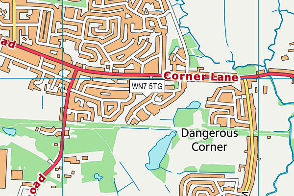 WN7 5TG map - OS VectorMap District (Ordnance Survey) WN7 5TG map - OS VectorMap District (Ordnance Survey)
