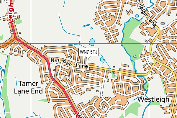 WN7 5TJ map - OS VectorMap District (Ordnance Survey) WN7 5TJ map - OS VectorMap District (Ordnance Survey)