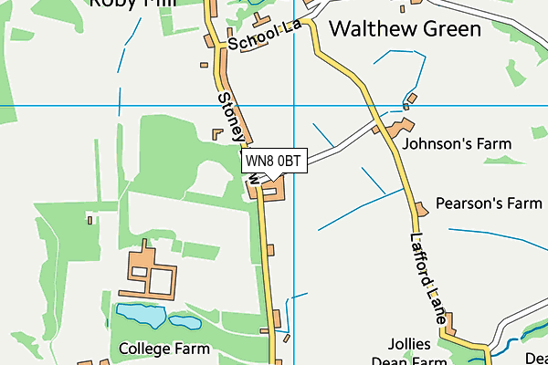 WN8 0BT map - OS VectorMap District (Ordnance Survey) WN8 0BT map - OS VectorMap District (Ordnance Survey)