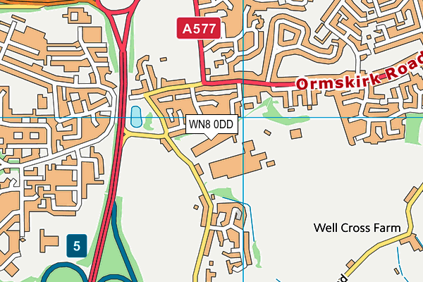 WN8 0DD map - OS VectorMap District (Ordnance Survey) WN8 0DD map - OS VectorMap District (Ordnance Survey)