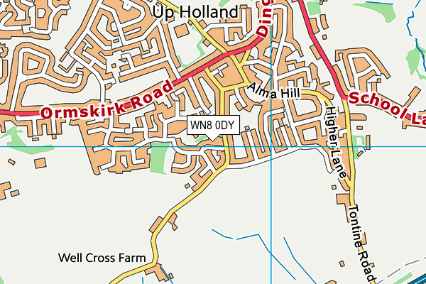 WN8 0DY map - OS VectorMap District (Ordnance Survey) WN8 0DY map - OS VectorMap District (Ordnance Survey)