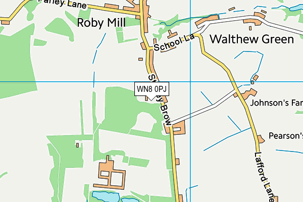 WN8 0PJ map - OS VectorMap District (Ordnance Survey) WN8 0PJ map - OS VectorMap District (Ordnance Survey)