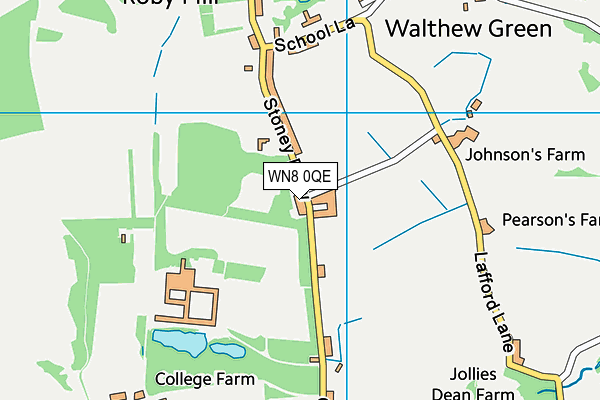 WN8 0QE map - OS VectorMap District (Ordnance Survey) WN8 0QE map - OS VectorMap District (Ordnance Survey)