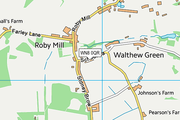WN8 0QR map - OS VectorMap District (Ordnance Survey)