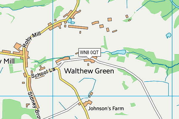 WN8 0QT map - OS VectorMap District (Ordnance Survey) WN8 0QT map - OS VectorMap District (Ordnance Survey)
