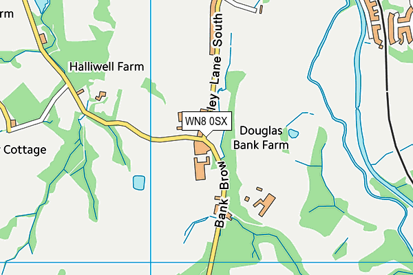WN8 0SX map - OS VectorMap District (Ordnance Survey) WN8 0SX map - OS VectorMap District (Ordnance Survey)