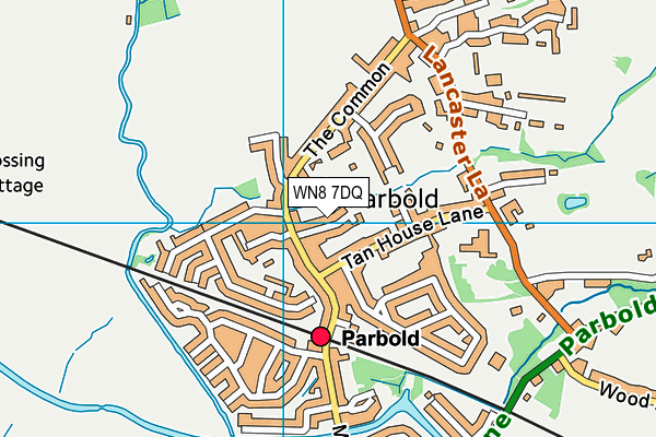 WN8 7DQ map - OS VectorMap District (Ordnance Survey)