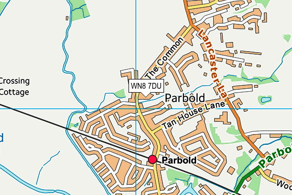 WN8 7DU map - OS VectorMap District (Ordnance Survey) WN8 7DU map - OS VectorMap District (Ordnance Survey)