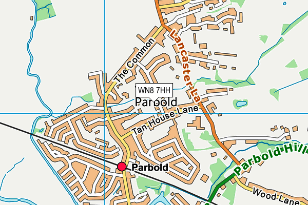 WN8 7HH map - OS VectorMap District (Ordnance Survey)