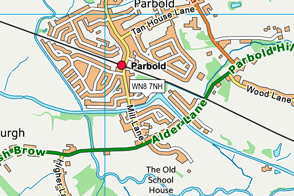 WN8 7NH map - OS VectorMap District (Ordnance Survey)