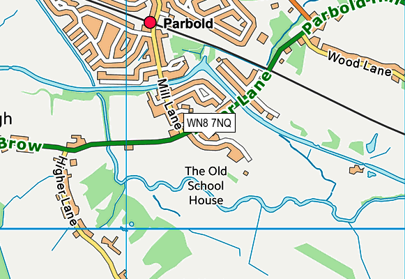 WN8 7NQ map - OS VectorMap District (Ordnance Survey) WN8 7NQ map - OS VectorMap District (Ordnance Survey)