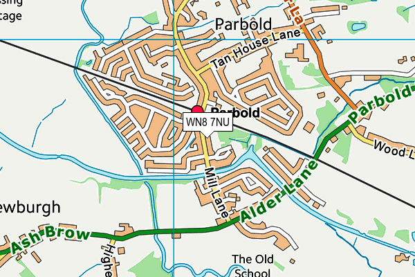 WN8 7NU map - OS VectorMap District (Ordnance Survey)